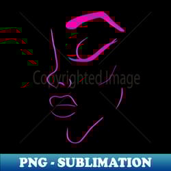 line art abstract face - special edition sublimation png file