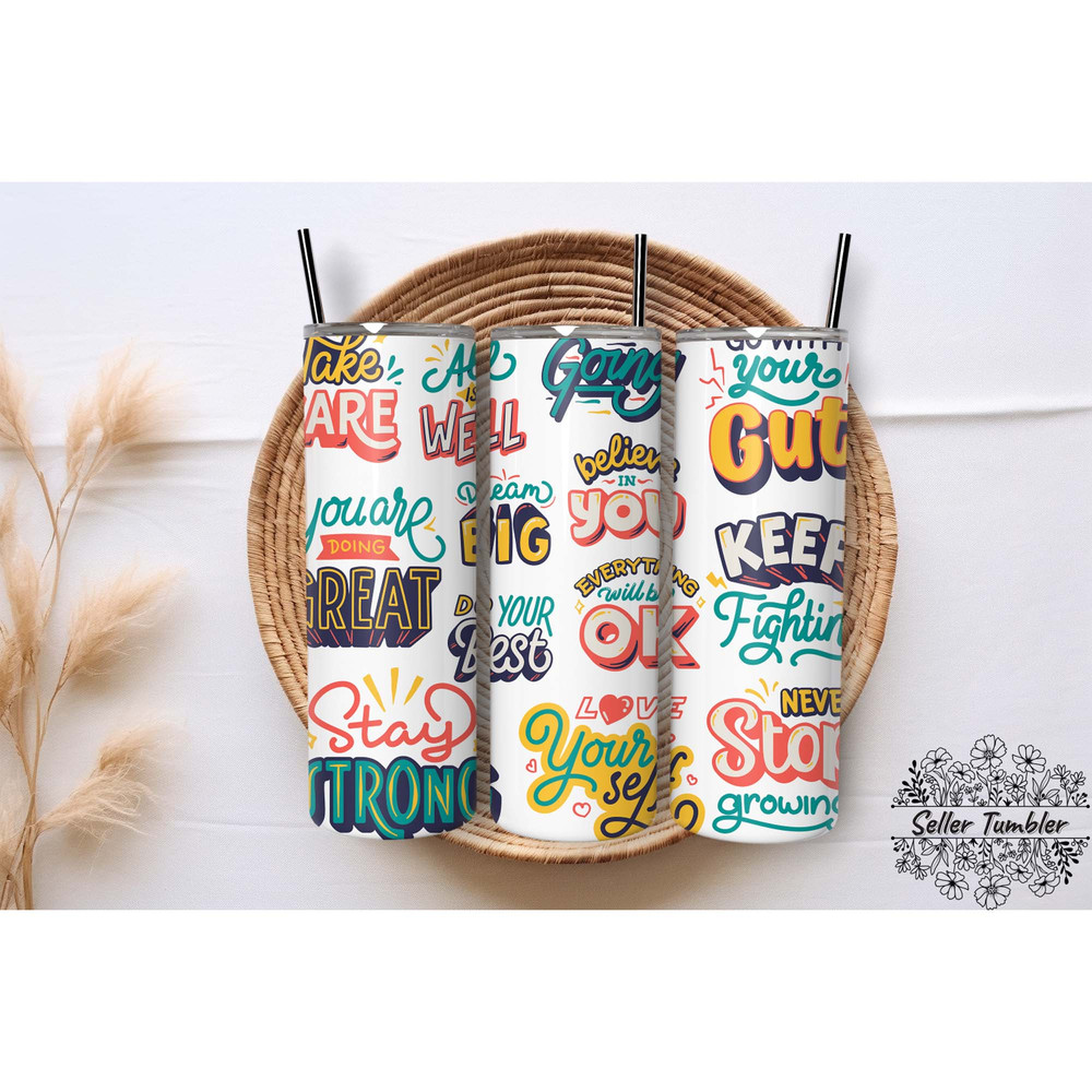 Motivational Quotes, Tumbler 20 oz Warp PNG, Skinny Tumbler Designs PNG.jpg