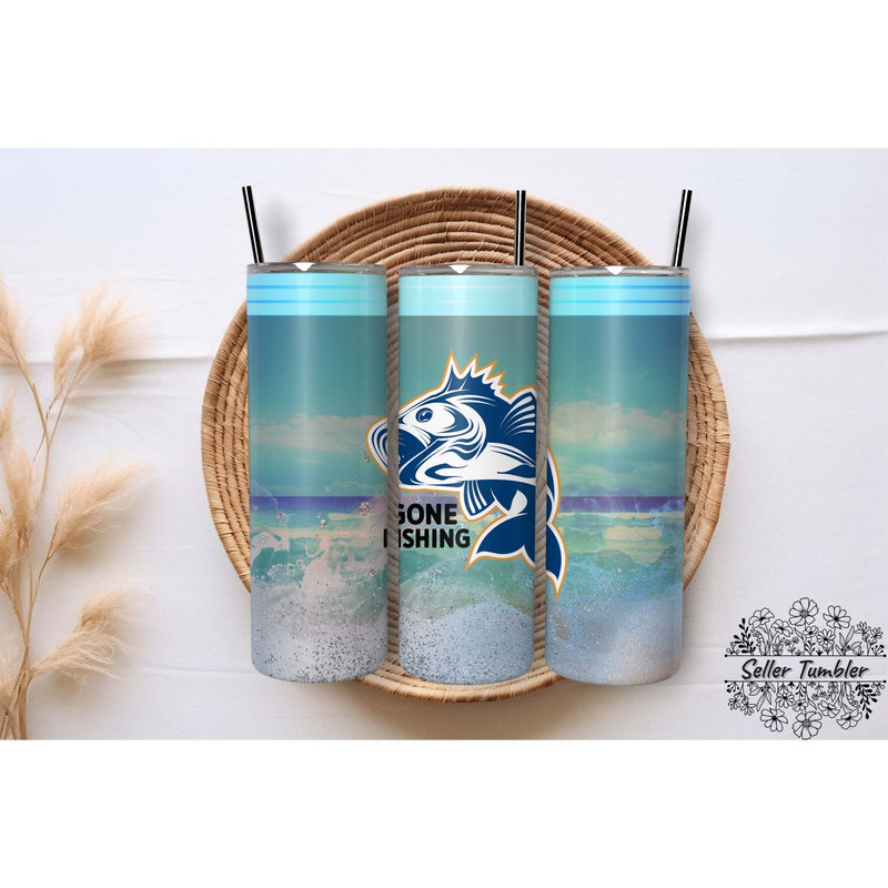 Fishing Tumbler 20 Oz , Tumbler 20 oz Wrap PNG, Skinny Tumbler Designs PNG.jpg