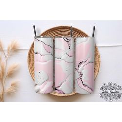 gold pink  marble abstract 20 oz, tumbler 20 oz wrap png, skinny tumbler designs png
