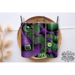 halloween cap pumpkin 20 oz, tumbler 20 oz wrap png, skinny tumbler designs png