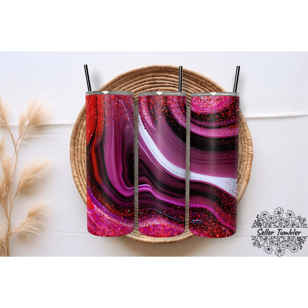 Milkway Purple Alcohol Ink 20 , Tumbler 20 oz Wrap PNG, Skinny Tumbler Designs PNG.jpg