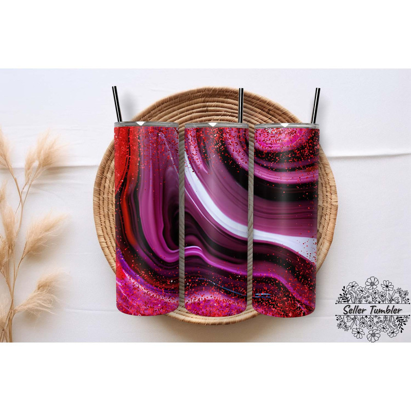 Milkway Purple Alcohol Ink 20 , Tumbler 20 oz Wrap PNG, Skinny Tumbler Designs PNG.jpg
