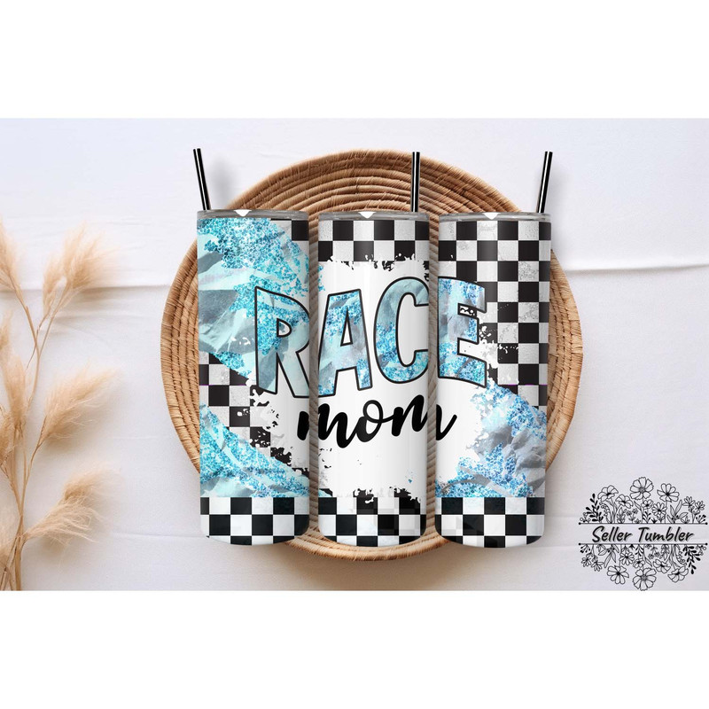 Race Mom 20 Oz , Tumbler 20 oz Wrap PNG, Skinny Tumbler Designs PNG.jpg