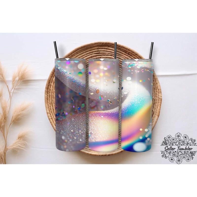 Silver Glitter 20 Oz , Tumbler 20 oz Wrap PNG, Skinny Tumbler Designs PNG.jpg