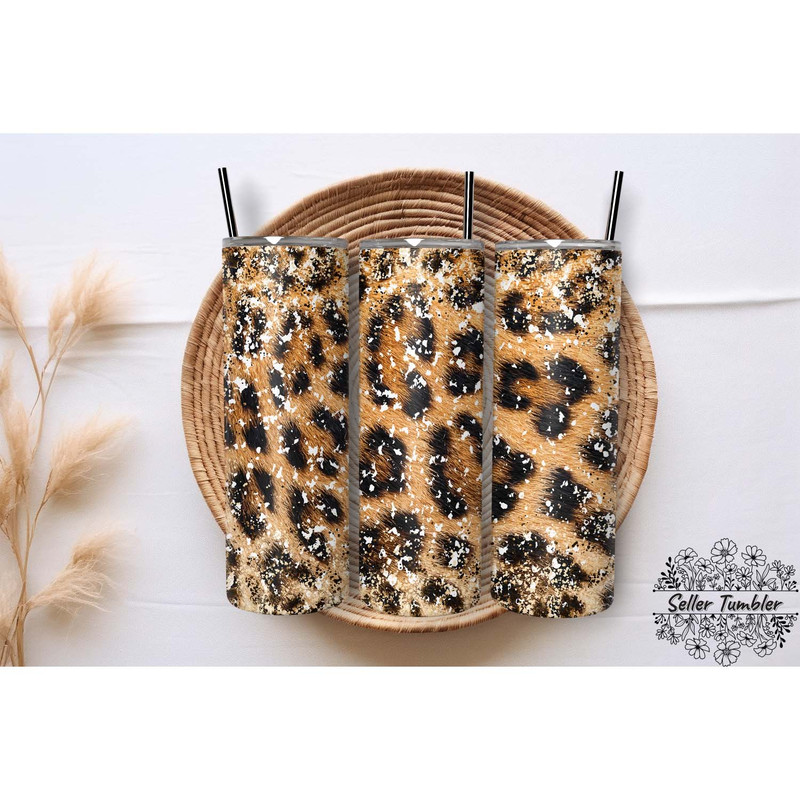 Animal Leopard 20 Oz, Tumbler 20 oz Wrap PNG, Skinny Tumbler Designs PNG.jpg