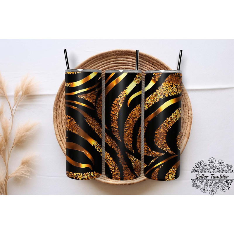 Glitter Animal Print Leopard  20 Oz, Tumbler 20 oz Wrap PNG, Skinny Tumbler Designs PNG.jpg