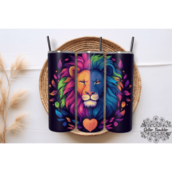colorful pride love 20 oz, tumbler 20 oz wrap png, skinny tumbler designs png