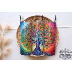 tree 20 oz, tumbler 20 oz wrap png, skinny tumbler designs png