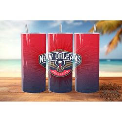 new orleans pelicans tumbler 20 oz wrap png, nba tumbler wraps, football tumbler wrap png
