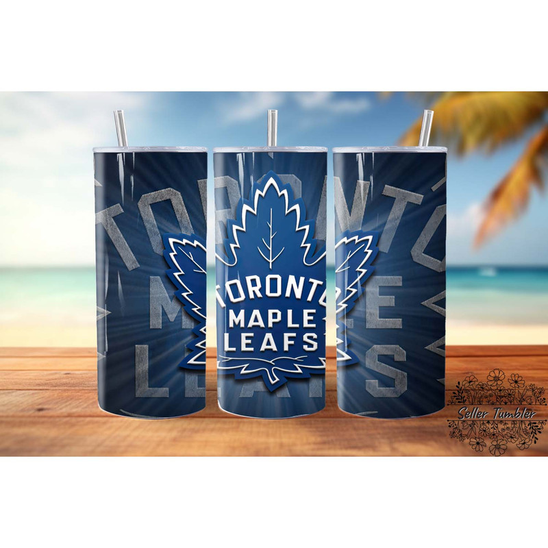 Toronto Maple Leafs Tumbler 20 oz Wrap PNG, NHL Tumbler Wraps, Football Tumbler Wrap PNG.jpg