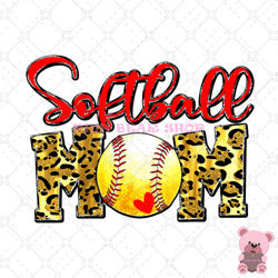 softball mom red leopard mother day sport png, mothers day png, mom png design, mom sublimation