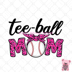 tee ball mom leopard funny sport png, mothers day png, mom png design, mom sublimation