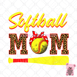 softball mom red red bandana baseball bat png, mothers day png, mom png design, mom sublimation