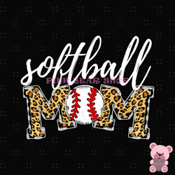 softball mom leopard print plaid design png, mothers day png, mom png design, mom sublimation