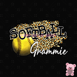 softball grammie leopard print mother day png, mothers day png, mom png design, mom sublimation