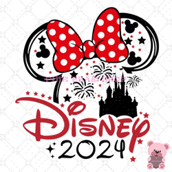 minnie mouse disneyland castle 2024 svg, disney svg ,disney mickey svg , digital download