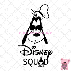 goofy head disney squad 2024 svg, disney svg ,disney mickey svg , digital download