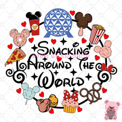 mickey snack snacking around the world svg, disney svg ,disney mickey svg , digital download