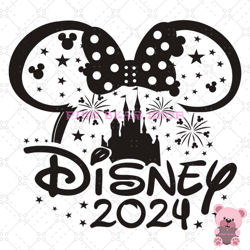 minnie mouse magic kingdom 2024 svg, disney svg ,disney mickey svg , digital download