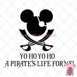 mickey a pirate's life for me svg, disney svg ,disney mickey svg , digital download