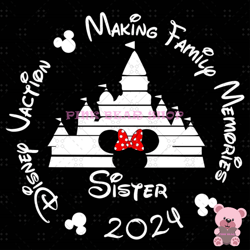 sister mouse minnie disney vacation 2024 svg, disney svg ,disney mickey svg , digital download