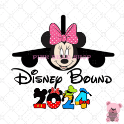 minnie airplane disney bound 2024 svg, disney svg ,disney mickey svg , digital download