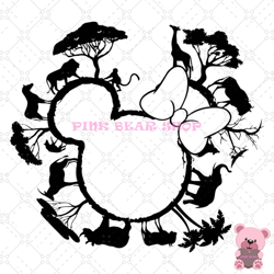 animal kingdom minnie head svg, disney svg, disney mickey svg, digital download