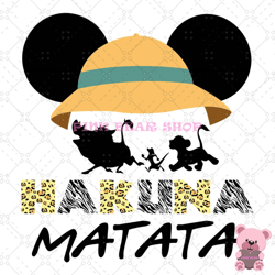 mickey mouse ears hakuna matata svg, disney svg, disney mickey svg, digital download