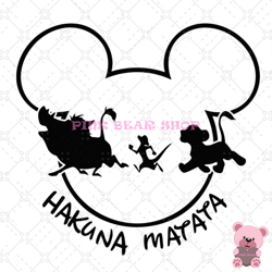 mickey mouse head hakuna matata svg, disney svg, disney mickey svg, digital download