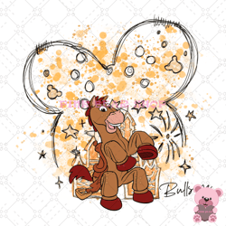disney bullseye horse mickey castle png, disney png, disney mickey png, digital download