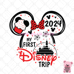 minnie castle first disney trip 2024 png, disney png, disney mickey png, digital download