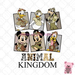 mickey mouse wild friends animal kingdom png, disney png, disney mickey png, digital download