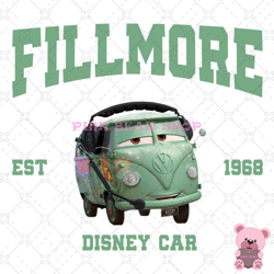 disney pixar cars fillmore est 1968 png, disney png, disney mickey png, digital download