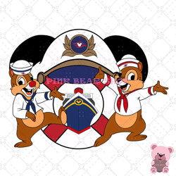 chip and dale disney cruise line png, disney png, disney mickey png, digital download