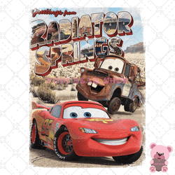 disney cars greetings from radiator springs png, disney png, disney mickey png, digital download