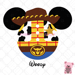 mickey head woody toy story png, disney png, disney mickey png, digital download