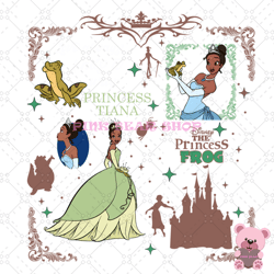 disney princess and the frog tiana png, disney png, disney mickey png, digital download