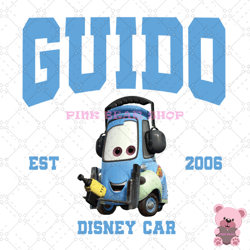disney pixar cars guido est 2006 png, disney png, disney mickey png, digital download