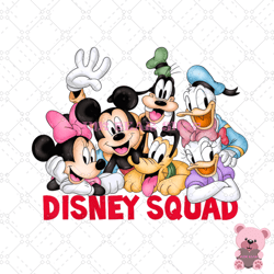 mickey mouse friends disney squad png, disney png, disney mickey png, digital download