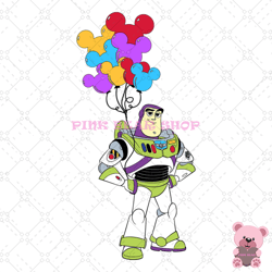 mickey balloon buzz lightyear toy story svg, disney svg, disney mickey svg, digital download