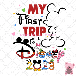 mickey friends my first trip to disney svg, disney svg, disney mickey svg, digital download