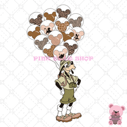 disney animal kingdom wild balloon pluto dog svg, disney svg, disney mickey svg, digital download
