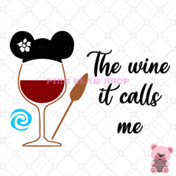 the wine it calls me disney moana wine svg, disney svg, disney mickey svg, digital download