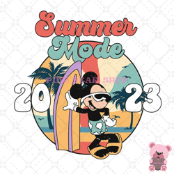 cool mickey mouse summer vacation mode svg, disney svg, disney mickey svg, digital download