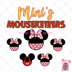 mickey couple mouse mini's mouseketeers svg, disney svg, disney mickey svg, digital download