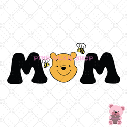 disney mom winnie the pooh and bees svg, disney svg, disney mickey svg, digital download