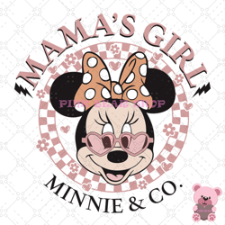 mama's girl cool minnie company svg, disney svg, disney mickey svg, digital download