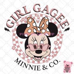 girl gagee minnie mouse and company svg, disney svg, disney mickey svg, digital download