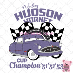 fabulous hudson hornet retro cars cup champion svg, disney svg, disney mickey svg, digital download